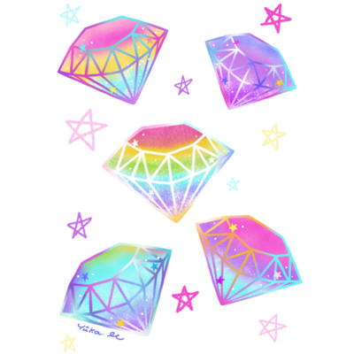 ★カラフルダイヤモンドデザイン★