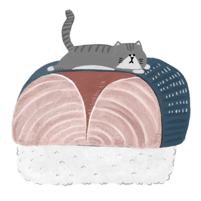【さば寿司とさば柄猫】まったりさばーず