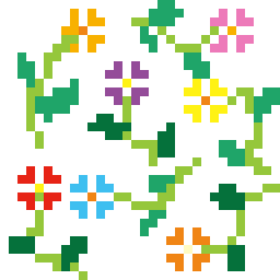 ドットなお花