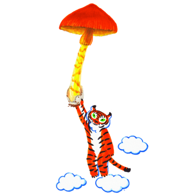 キノコとトラちゃん