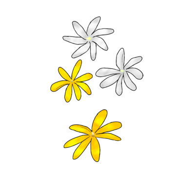 ティアレ 花と葉