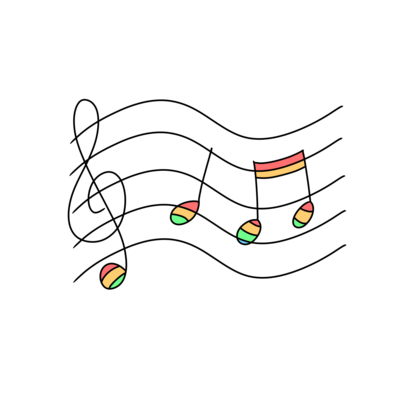 虹の音符たち