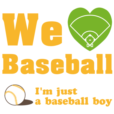 We love Baseball(イエロー)