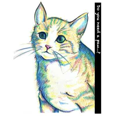 猫の手も借りたい Tシャツの通販 Suzuri スズリ