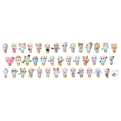 ペン画 透明水彩 アナログ絵 電球 Twitter オリジナルキャラ アズグッズ アイテム グッズの通販 Suzuri スズリ