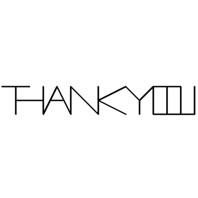 サンキュー（黒文字）
