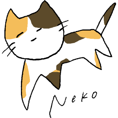 右前足が突き刺さるNeko