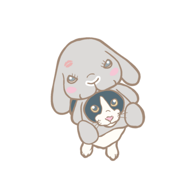 キスうさぎ猫