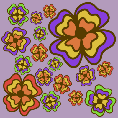 レトロポップフラワー70's