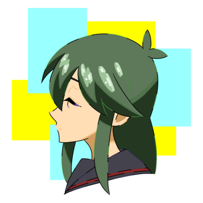 横顔。