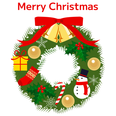 キュートなクリスマスリース