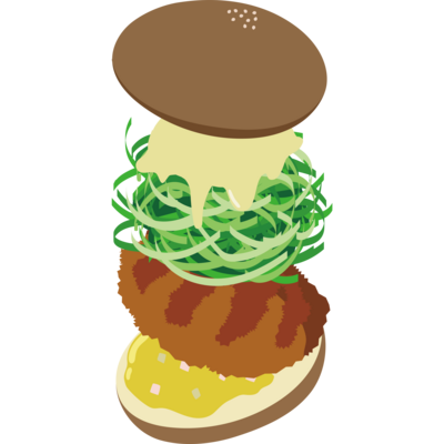 ロースカツバーガー
