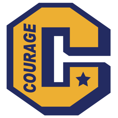 カレッジ風COURAGE(勇気)ワッペン