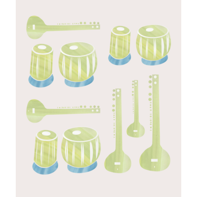 シタールとタブラー【楽器コラボシリーズ】