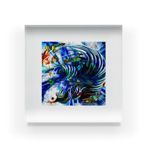 派手派手な魚‪𓆝 ˜˷ Acrylic Block