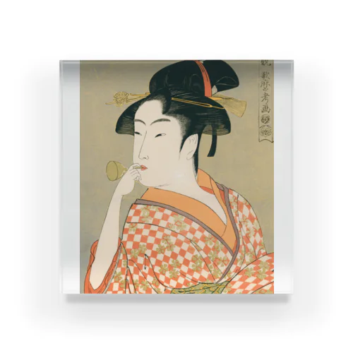 Ukiyoe　Utamaro Acrylic Block