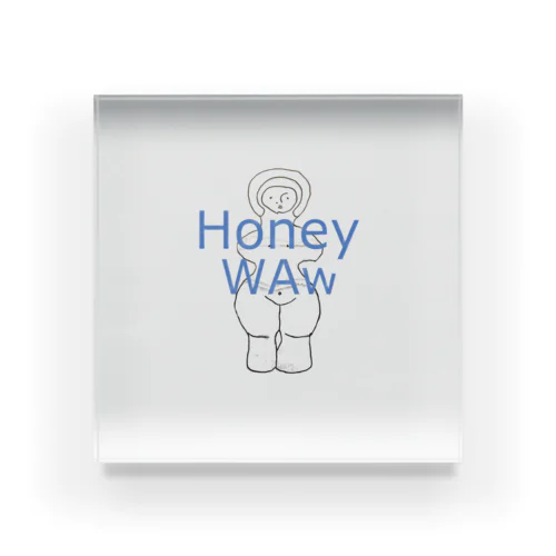 は　に　わ　　honey wow Acrylic Block