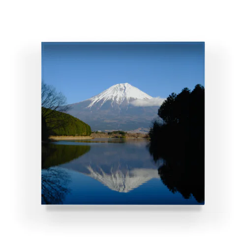 青空富士山 Acrylic Block