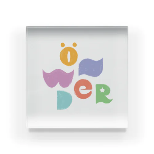 Wo(a)nder Acrylic Block