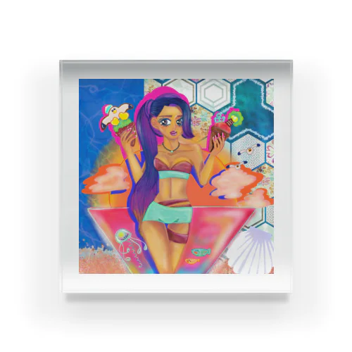 【ハリスの友達】🌅🍦🍸 Acrylic Block