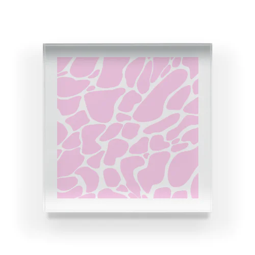 ピンク牛柄/pink cow pattern  Acrylic Block