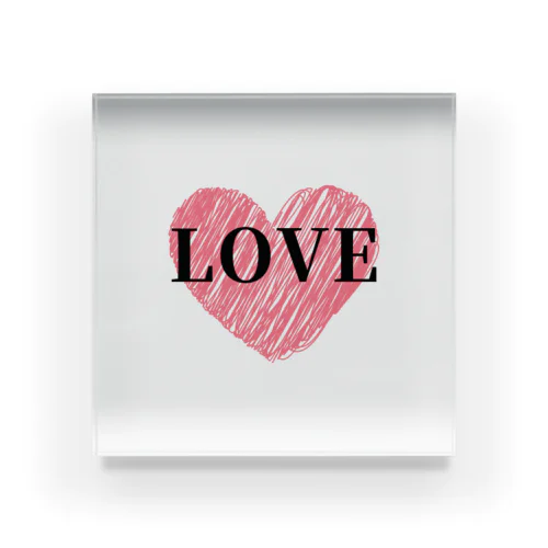 Love シリーズ Acrylic Block