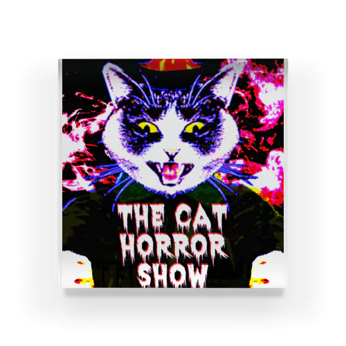 THE CAT HORROR SHOW Acrylic Block