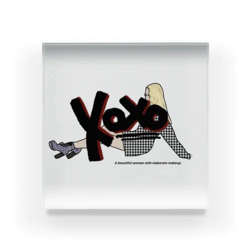 Xoxo  Acrylic Block