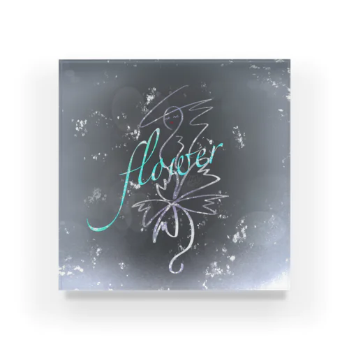 flower Acrylic Block