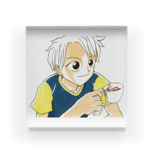 コーヒーブレイク少年 Acrylic Block