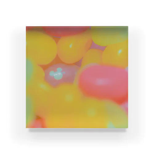 隠れミッキー-グミキャンディ Acrylic Block