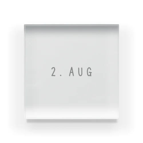 バースデー［2.AUG］ Acrylic Block