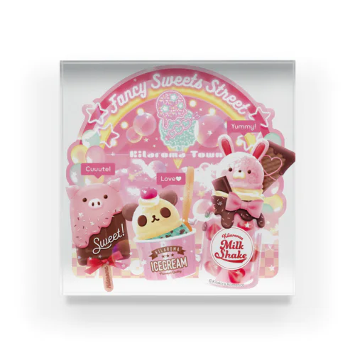 Fancy Sweets Street No.01 Acrylic Block