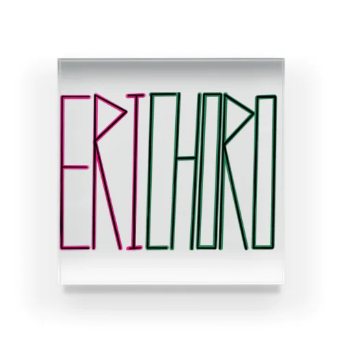 ERICHORO色付きロゴシリーズ Acrylic Block