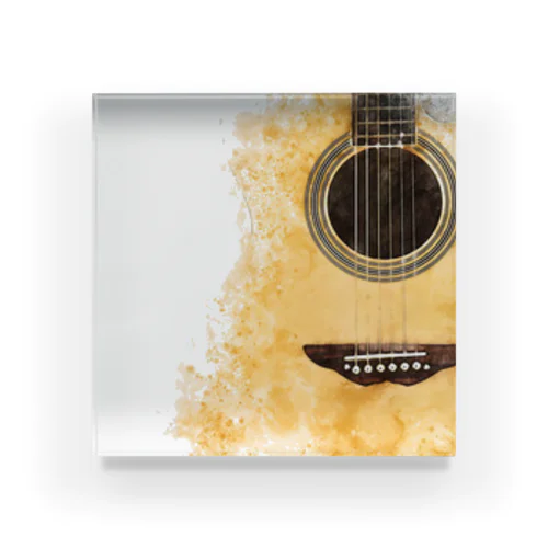 柔らかタッチのアコースティックギター♪ Acrylic Block