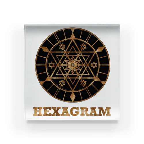 Hexagram Acrylic Block