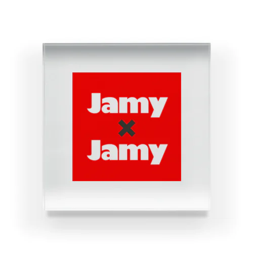 JamyJamyStudio公式ロゴアイテム アクリルブロック