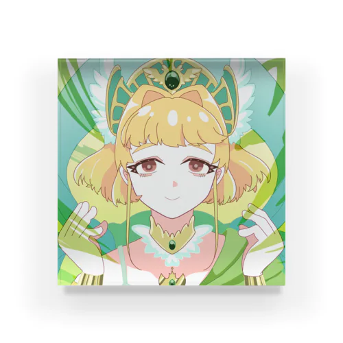 ルミナスグリーン Acrylic Block