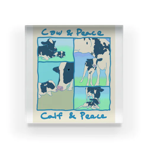 Cow&Peace Calf&Peace 아크릴 블럭