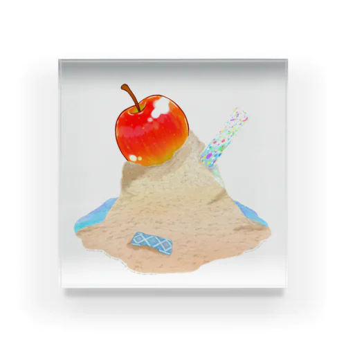 砂山のりんご アクリルブロック