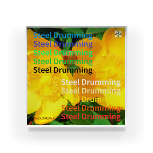 22-Steel Drumming Acrylic Block