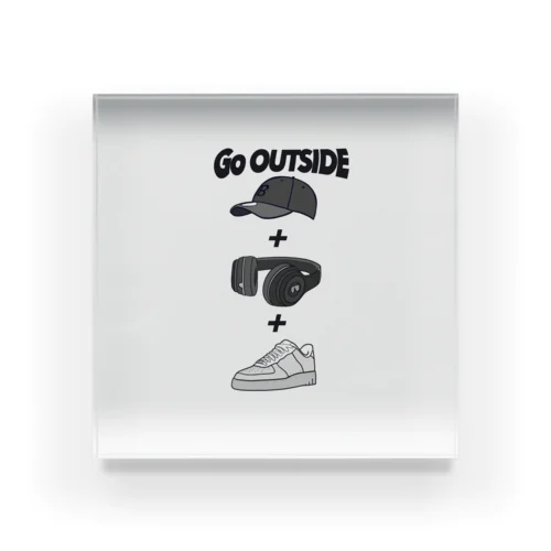 GoOutsidE Acrylic Block