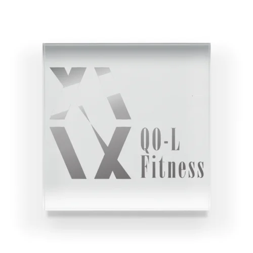 QO-L Fitness ロゴ Acrylic Block