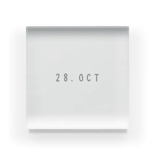 バースデー［28.OCT］ Acrylic Block