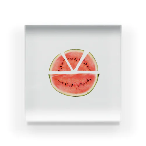 Watermelon Acrylic Block