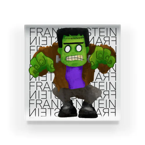 Halloween Frankenstein Liam Fitzpatrick  Acrylic Block