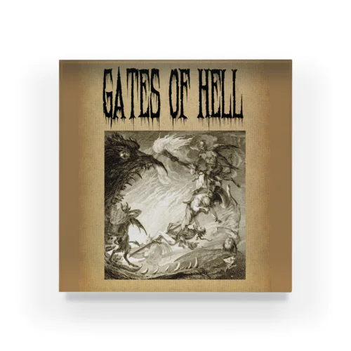 地獄の門 アクリルブロック