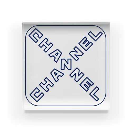 🆃 チャンネル×２  非公認 (2022a) アクリルブロック