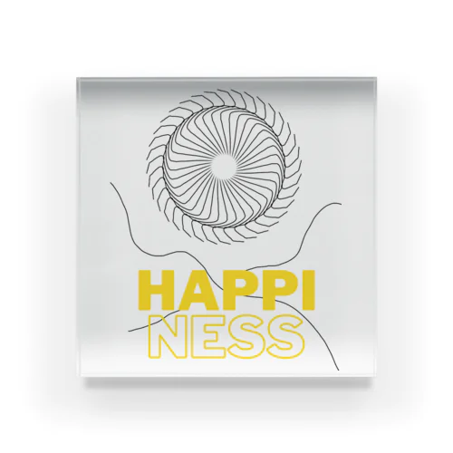 Happiness アクリルブロック