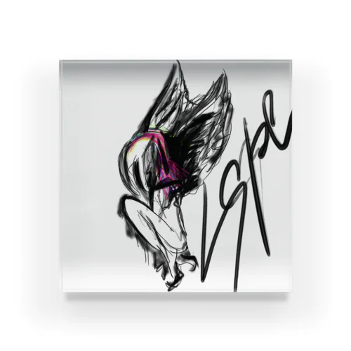天使と悪魔は紙一重 Acrylic Block